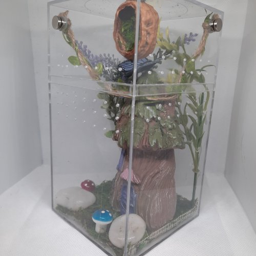 Jumping Spider Enclosure- Spring Tree and Butterfly Themed